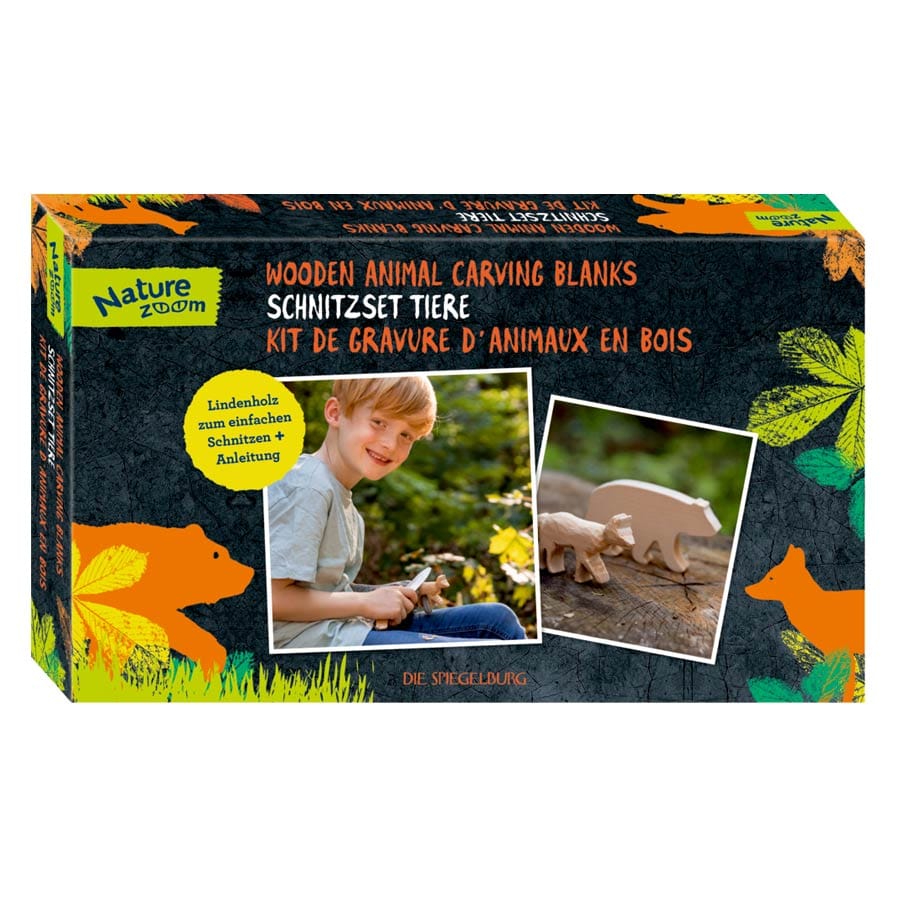 Spiegelburg Holzbausatz Spiegelburg Schnitzset Tiere, Holz, ab 8 Jahre