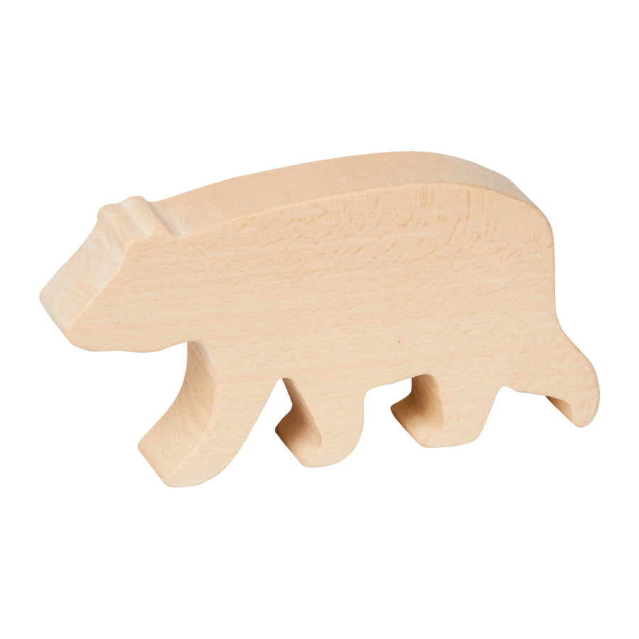 Holzrohling Bär Schnitzset für Kinder