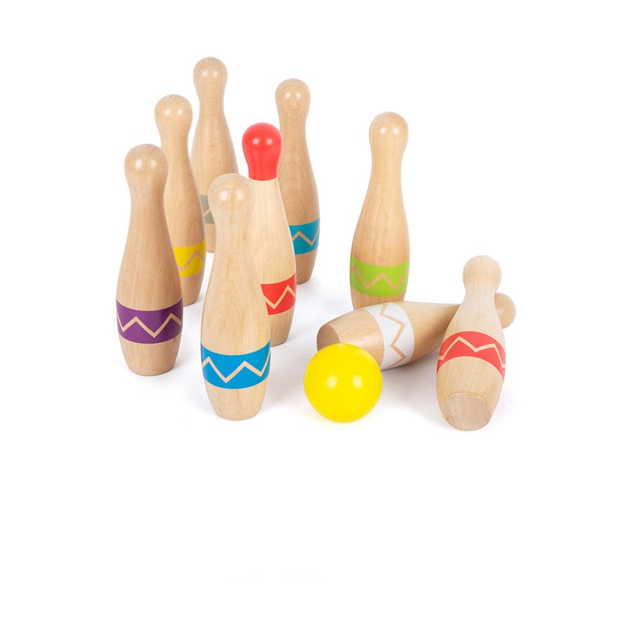 Legler Aktivspielzeug Small foot Skittles Game Active Kegelspiel aus Holz, ab 3 Jahre