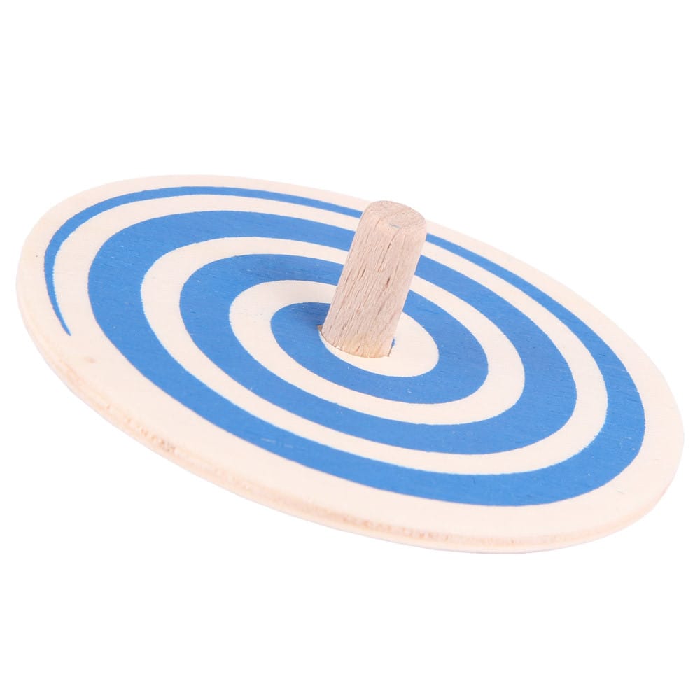 Beck Kreisel Blau Spiralkreisel aus Holz, Made in Germany, ab 3 Jahre