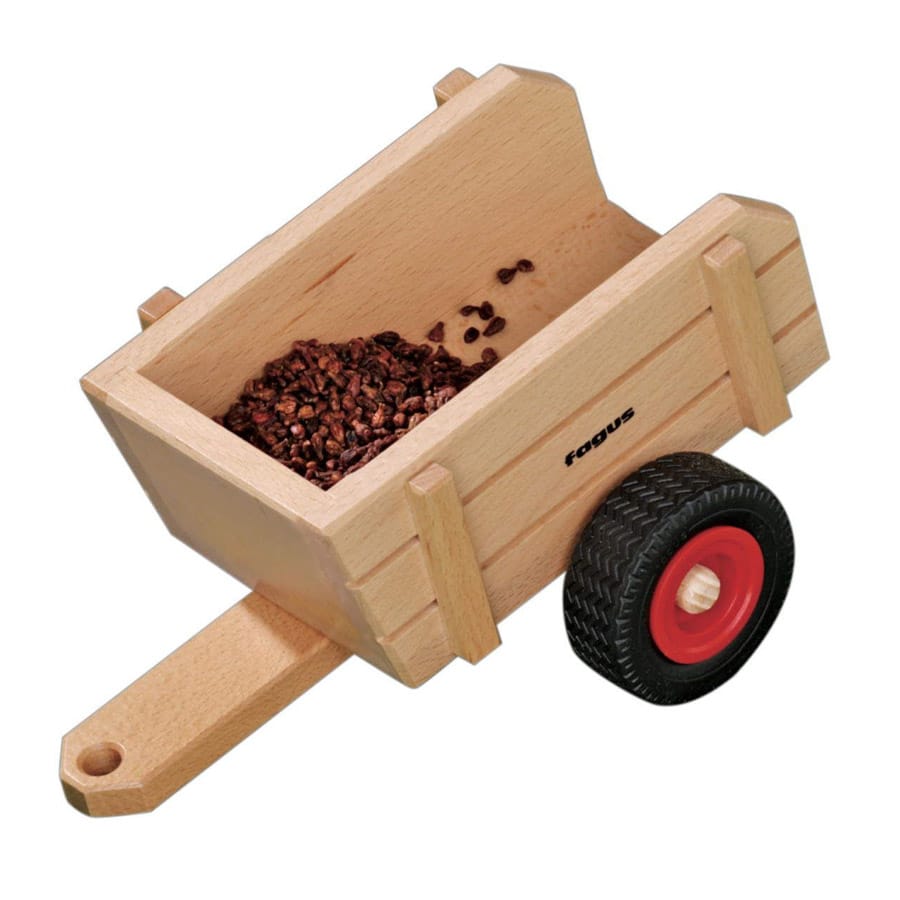 Fagus Holzfahrzeug Fagus Sturzkarre aus Holz – Ab 2 Jahren, für Traktor & Schlepper