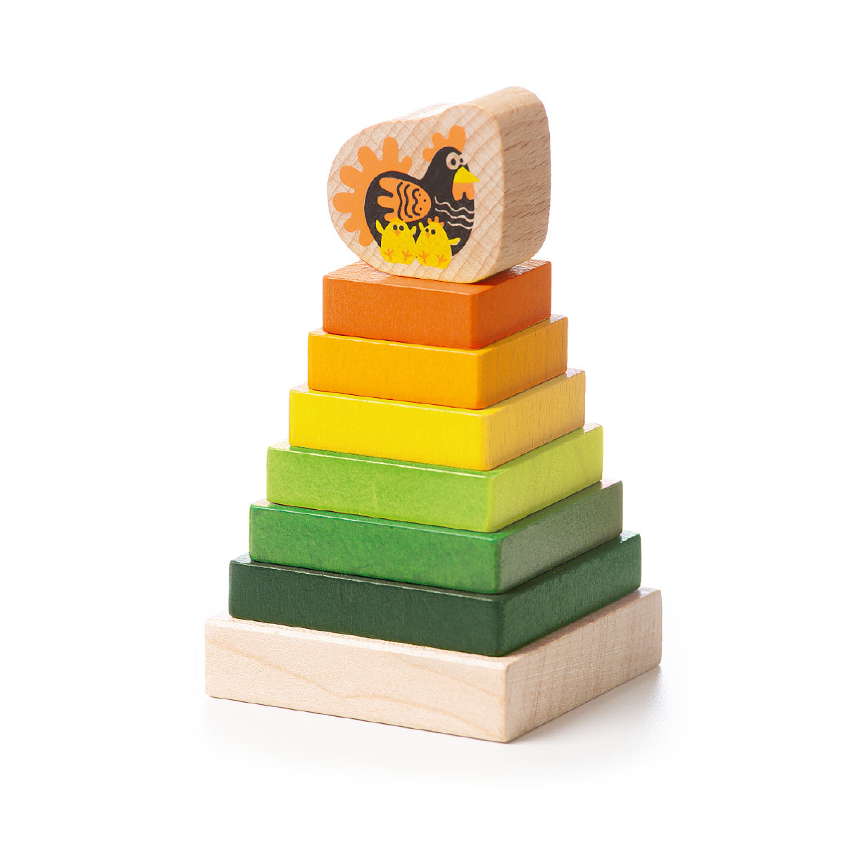 Stapelspiel Steckspiel "Tower LD-15" aus Holz von Cubika