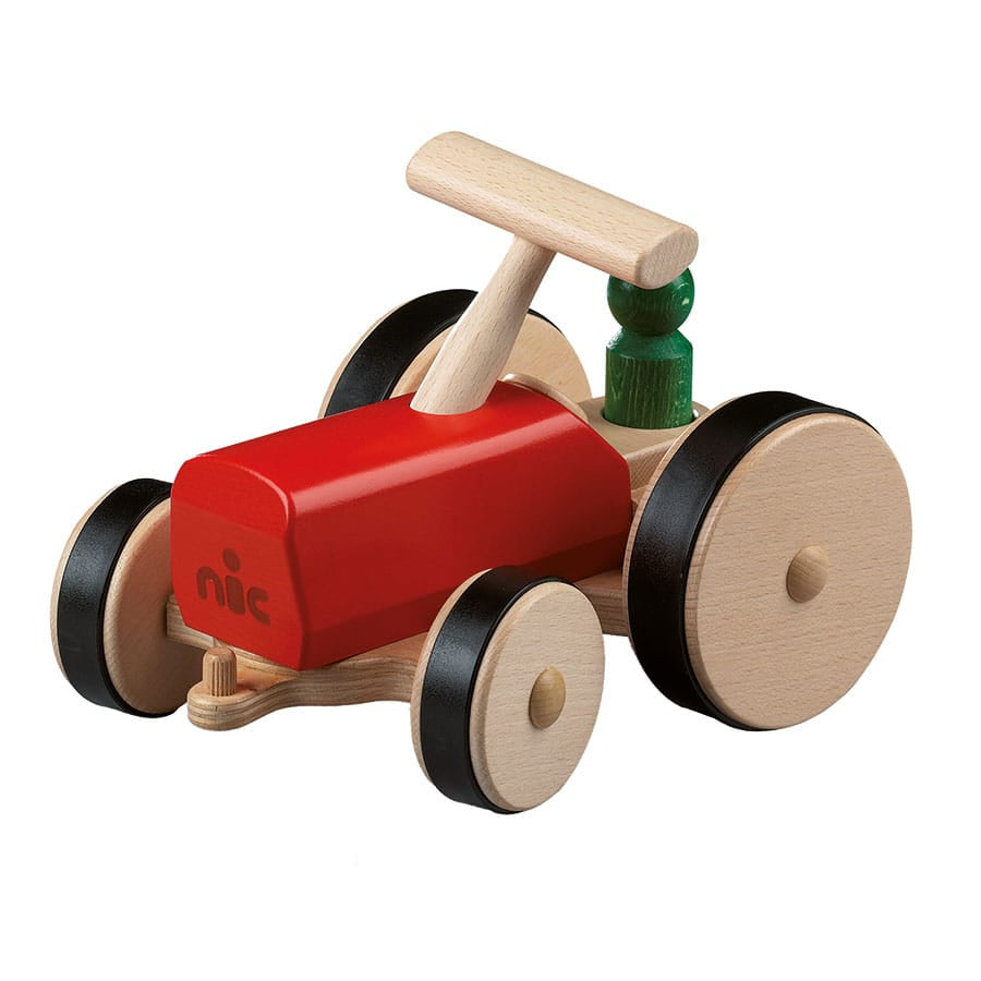 nic Holzfahrzeuge Rot Nic Creamobil Trak rot oder grün, ab 18 Monate