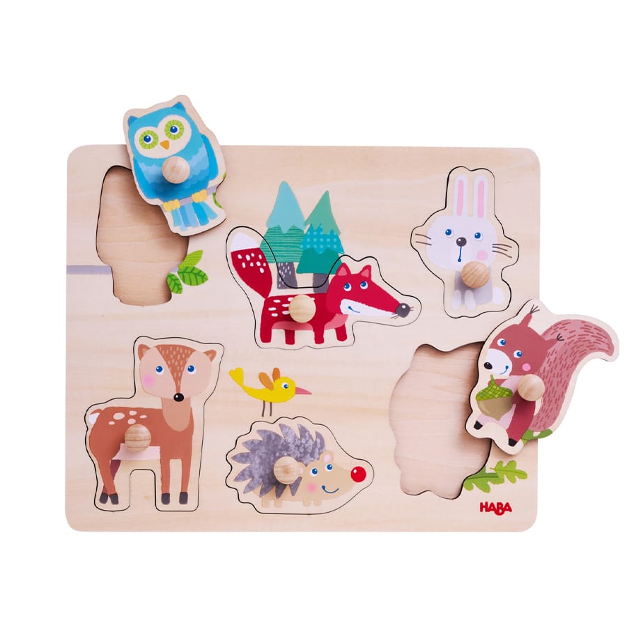 Haba Holzsteckpuzzle Greifpuzzle Waldtiere