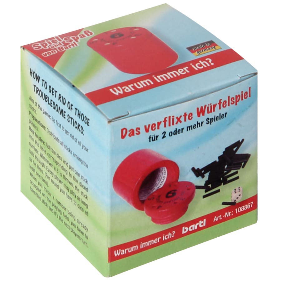 Bartl Würfelsets & -spiele Rot Mini "Warum immer ich?"