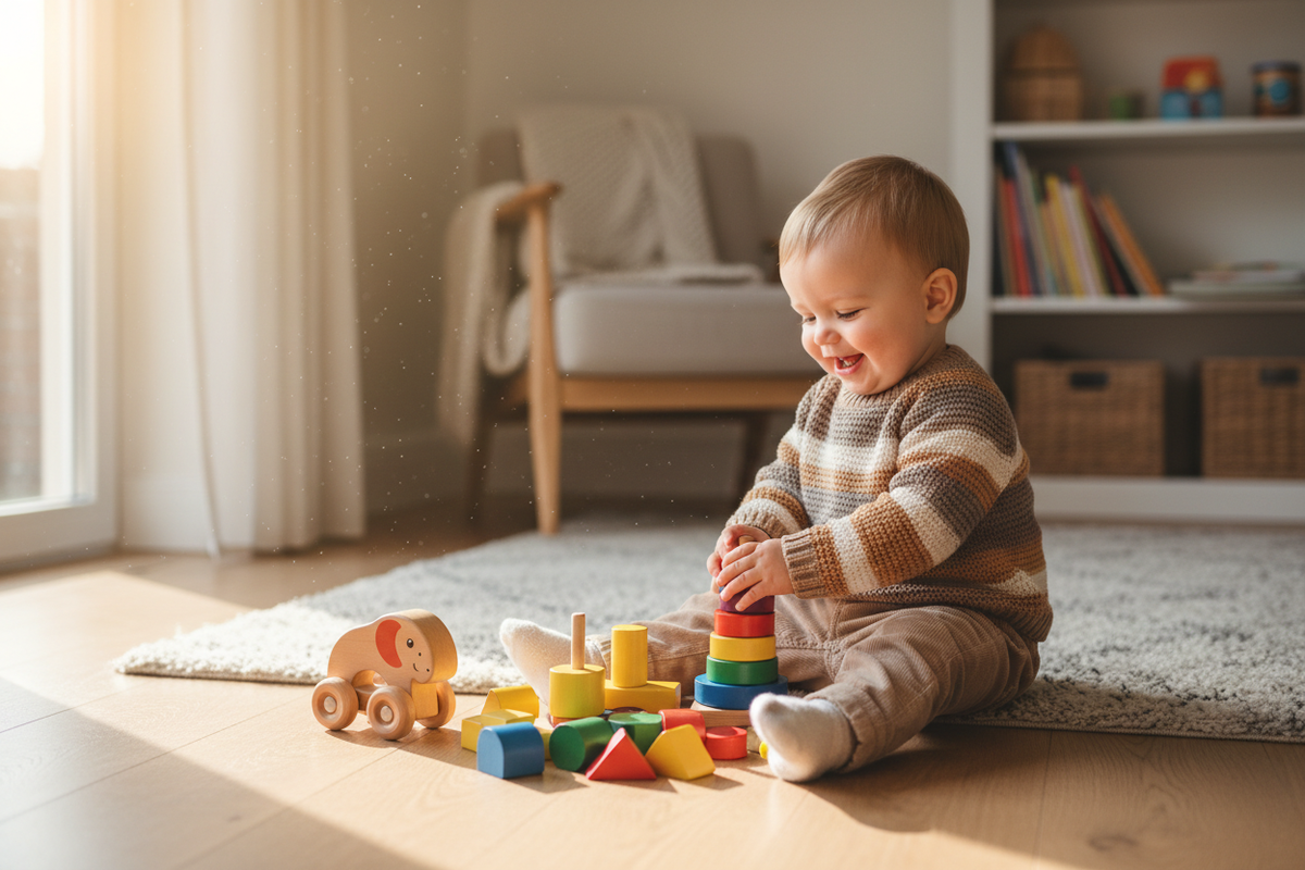 Kleinkinder 1 bis 2 Jahre Holzspielzeug