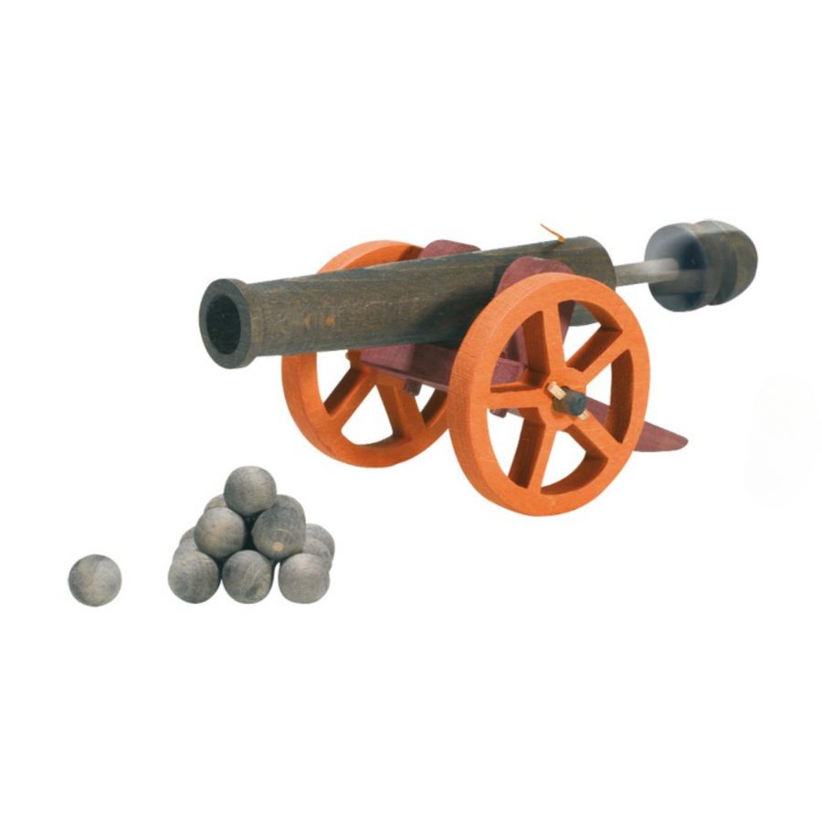 Kanone groß mit 10 Kugeln
