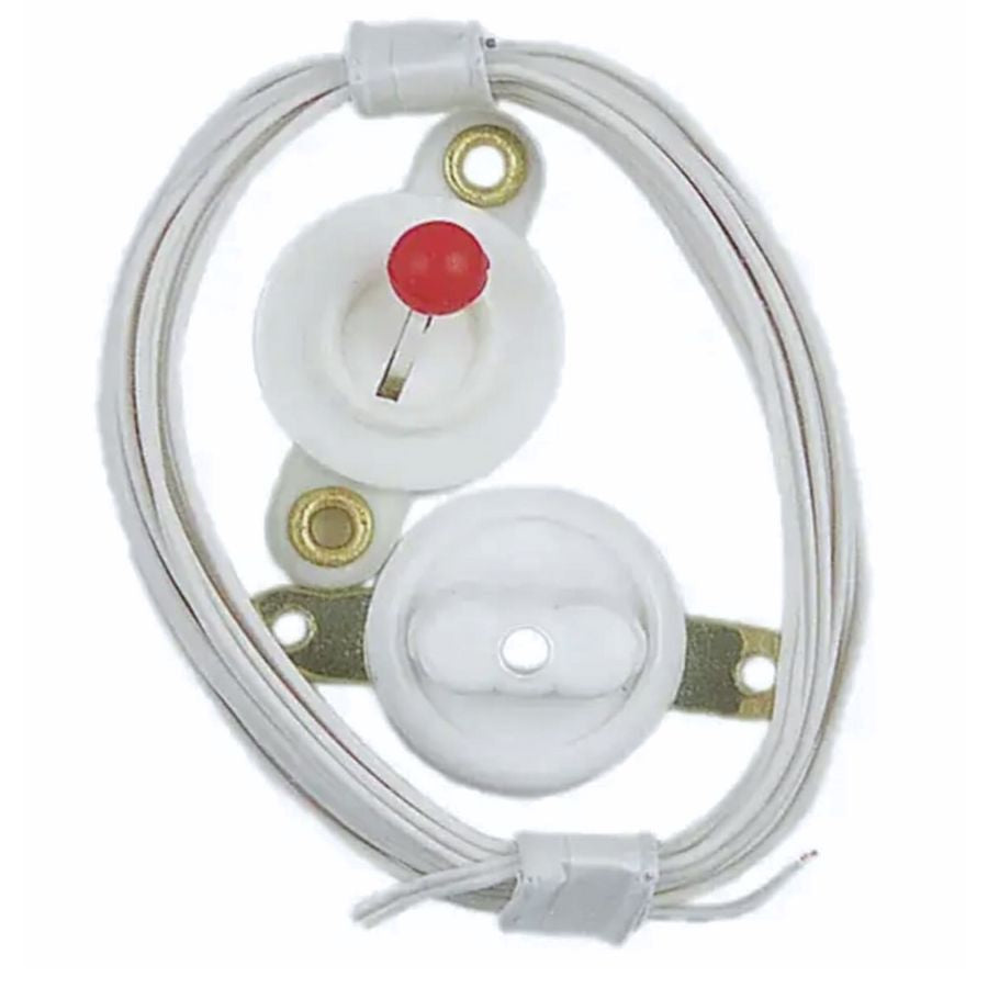 Kleinteileset Puppenhaus-Elektrik – Schalter, Steckdose, Stecker & 2 m Litze, weiß, 3,5 V