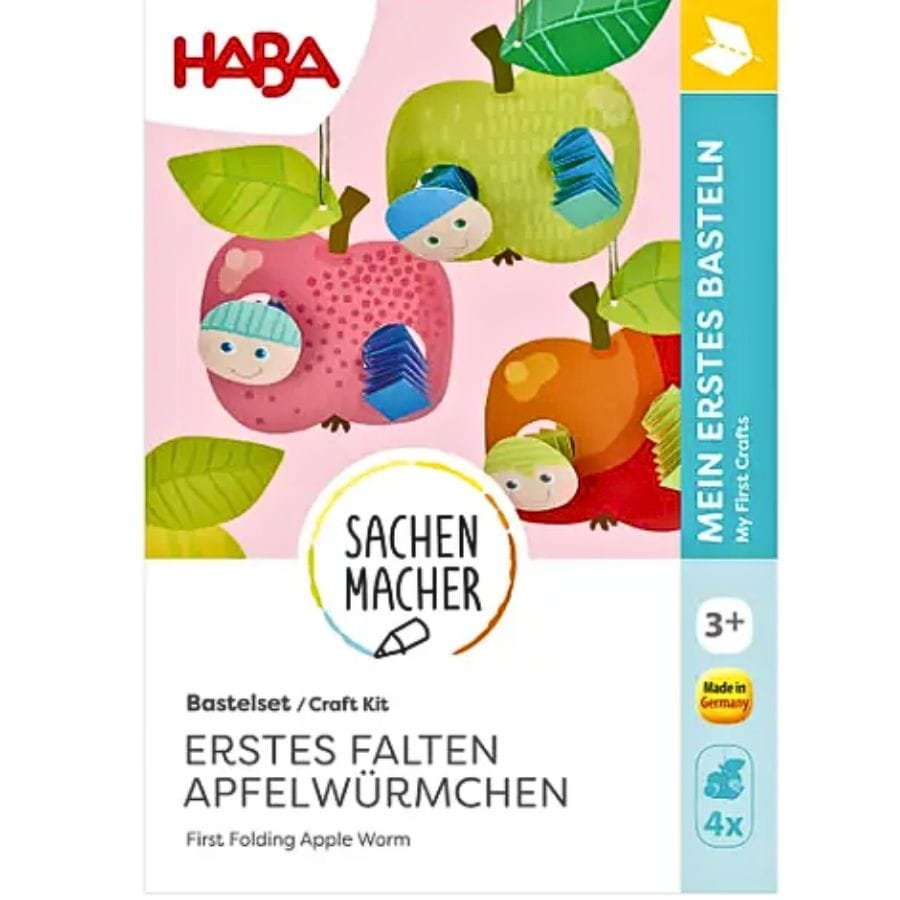 Haba Kunst- & Bastelsets Haba Sachenmacher Erstes Falten Äpfel – Bastelset für Kinder ab 3 Jahren