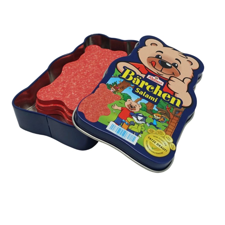 Reinert Bärchen Salami aus Holz in Metalldose