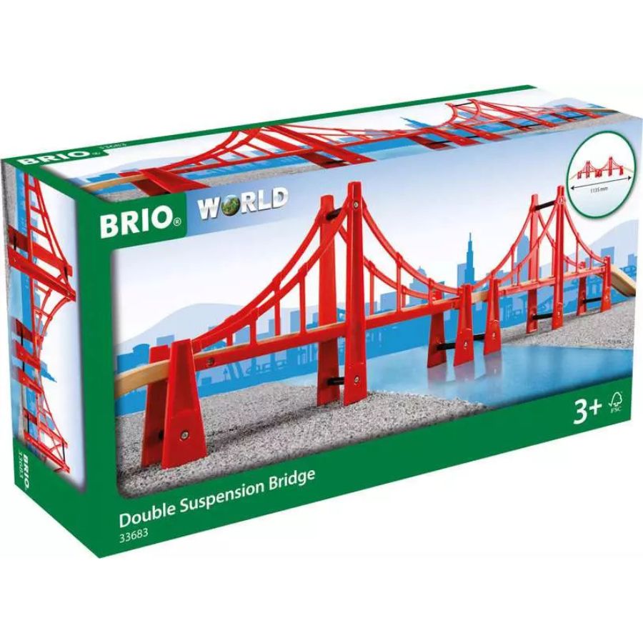BRIO World Hängebrücke – doppelte Eisenbahnbrücke, ab 3 Jahren