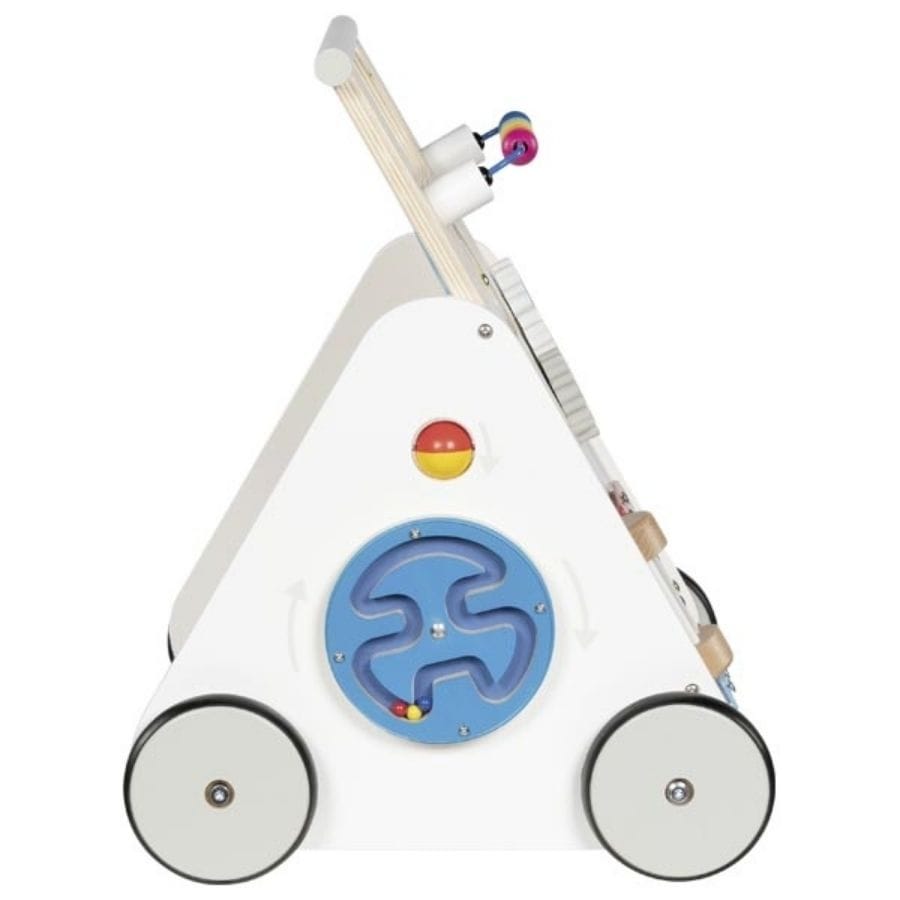 Goki Baby-Aktiv-Spielzeug Goki Lauflernwagen KiddyCruiser aus Holz – Motorikspielzeug ab 9 Monaten