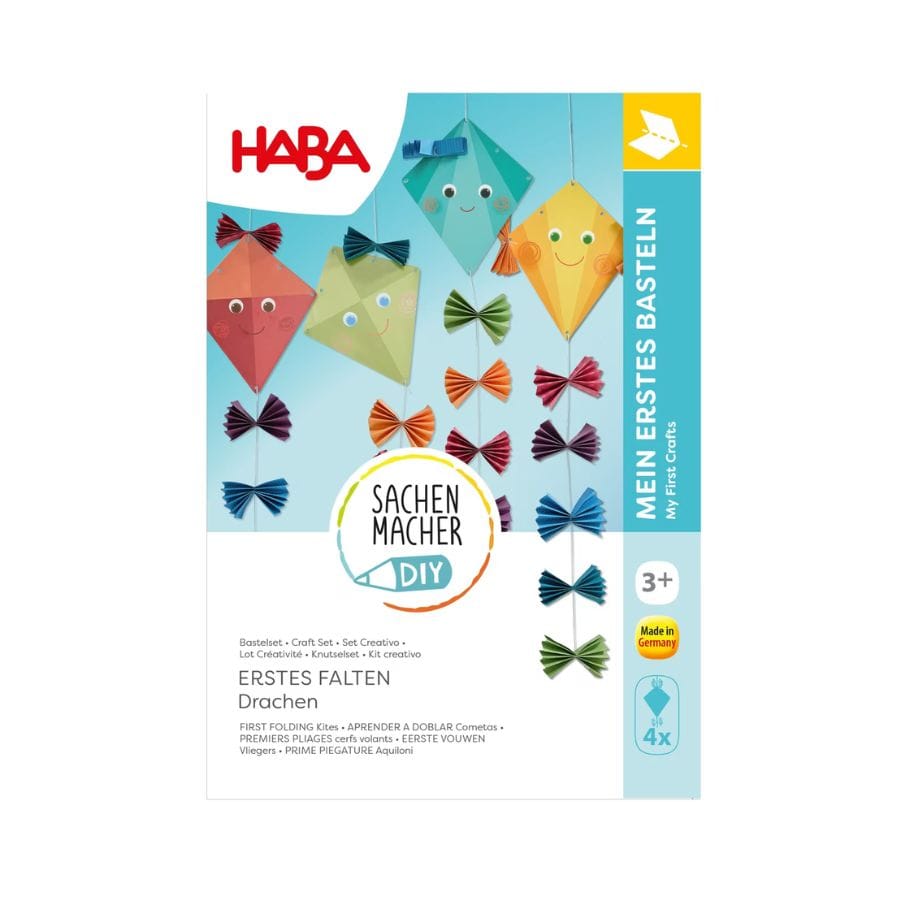 Haba Kunst- & Bastelsets Haba Sachenmacher Erstes Falten Drachen – Bastelset für Kinder ab 3 Jahren
