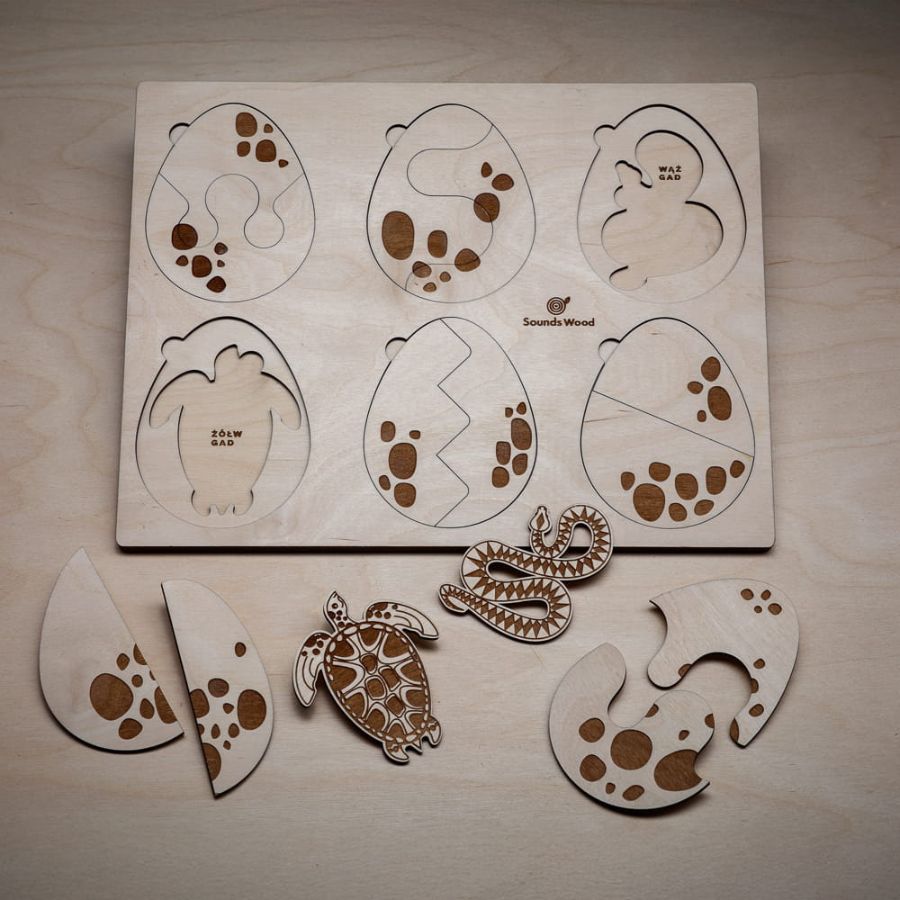Puzzle Lebenszyklus der Tiere 18 Teile