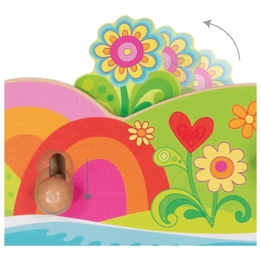 Goki Kinderzimmer Accessoires Garderobe FlowerPower von goki66 – Kindergarderobe aus Holz