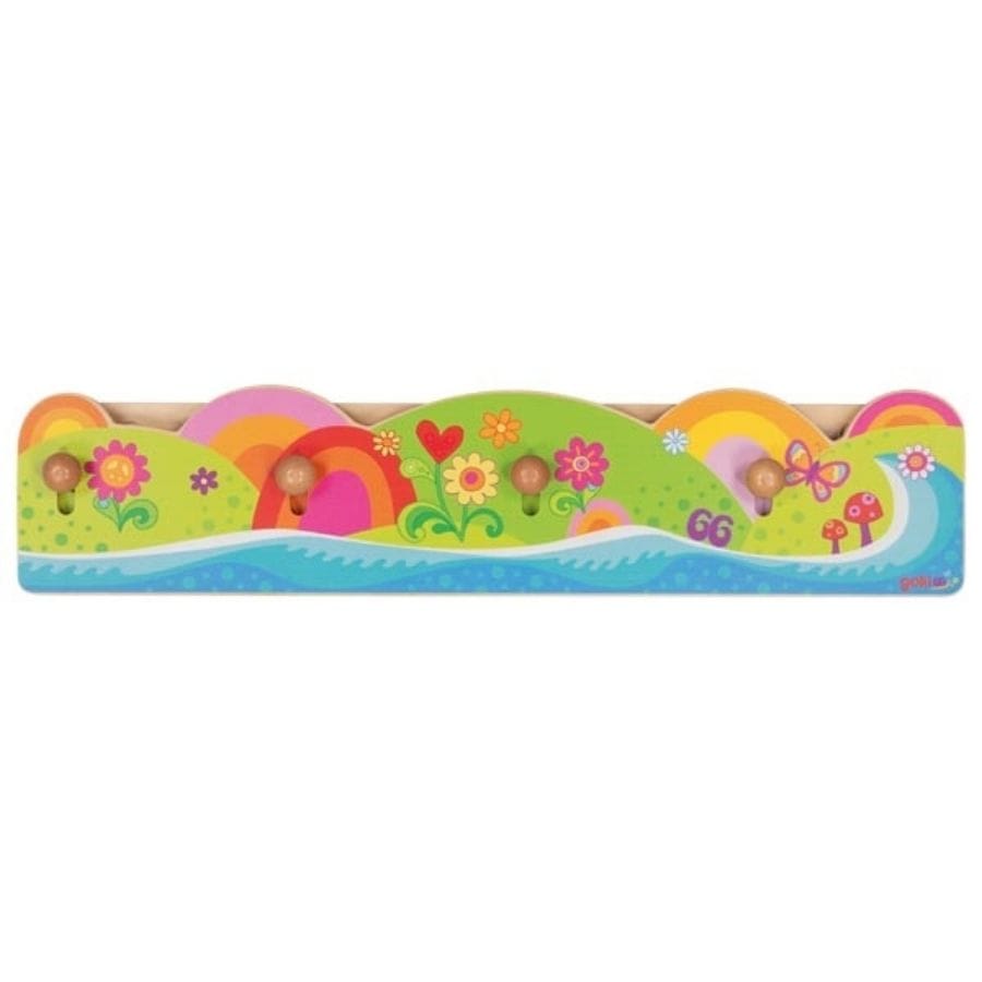 Goki Kinderzimmer Accessoires Garderobe FlowerPower von goki66 – Kindergarderobe aus Holz
