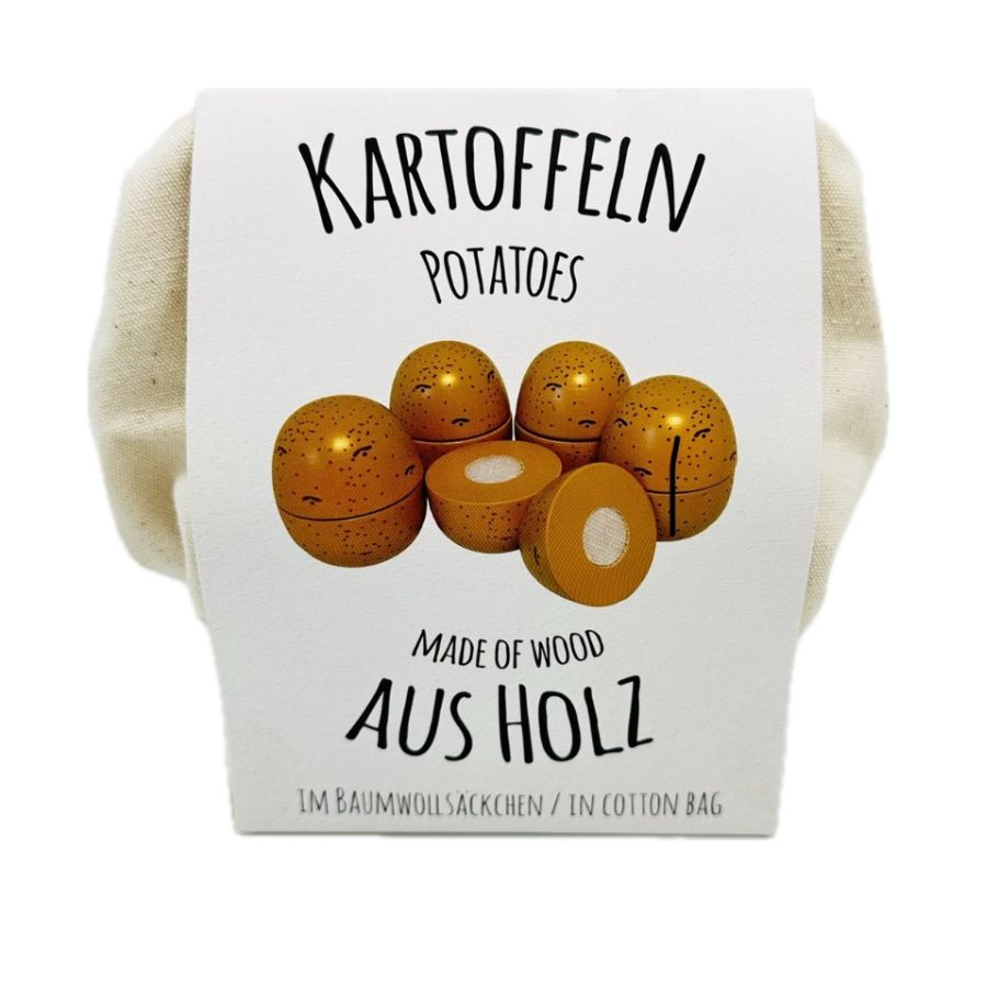 Kartoffeln zum Schneiden im Baumwollsäckchen