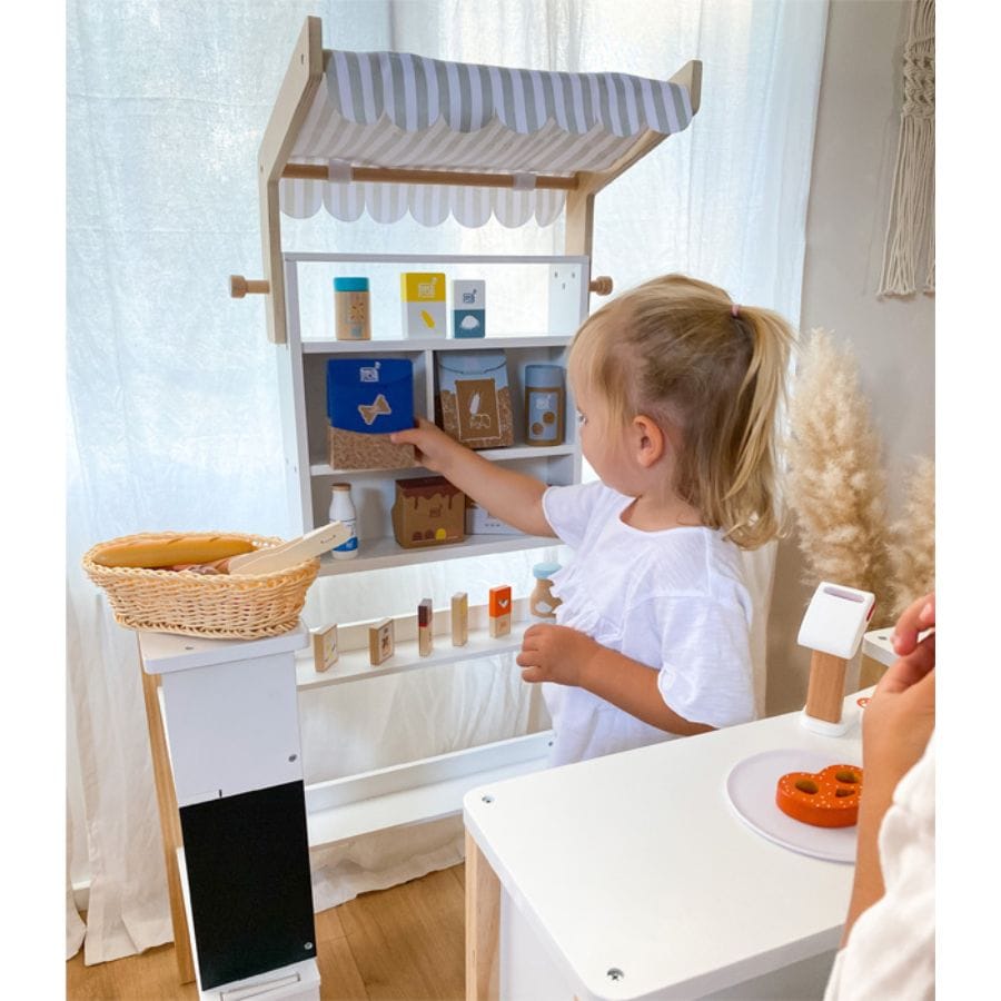 small foot Kaufladen „fresh“ aus Holz – Flexibler Spielspaß ab 3 Jahren