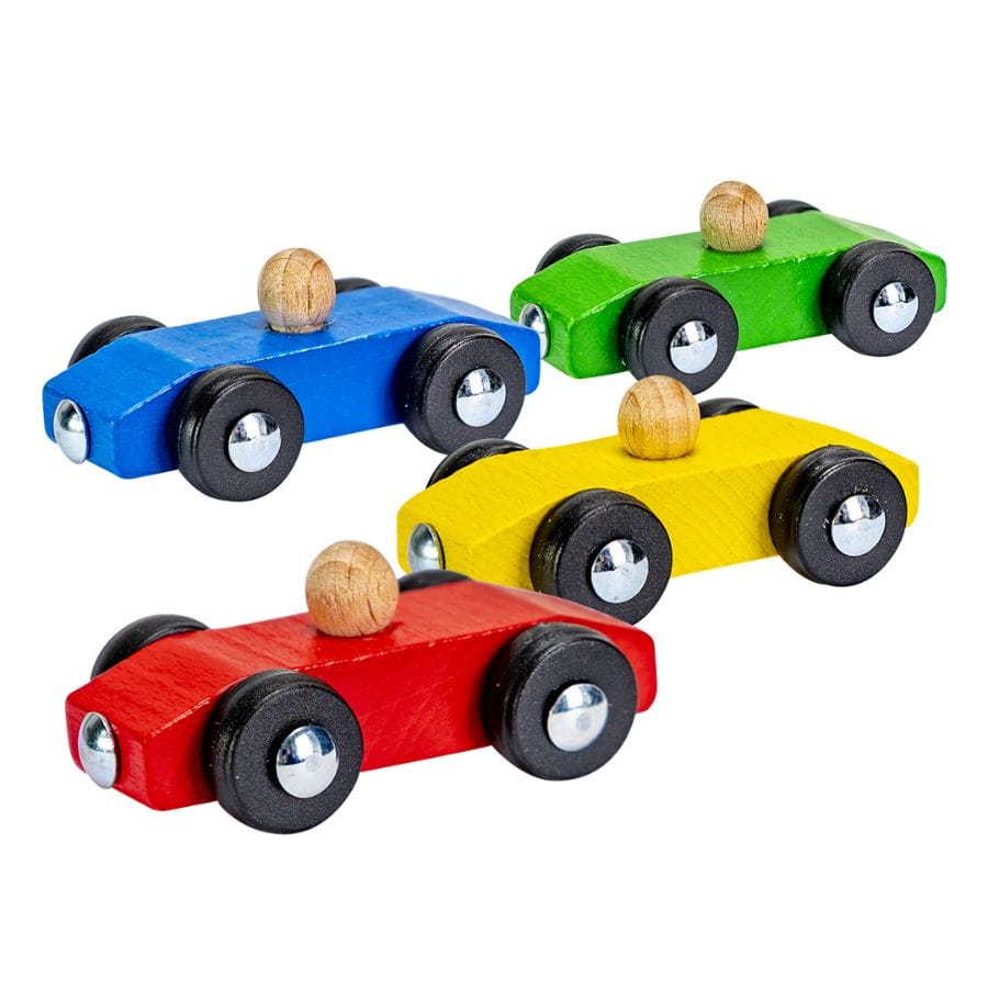 Heros Play and Learn Rennstrecke – Zickzack-Autorennbahn aus Holz ab 1 Jahr