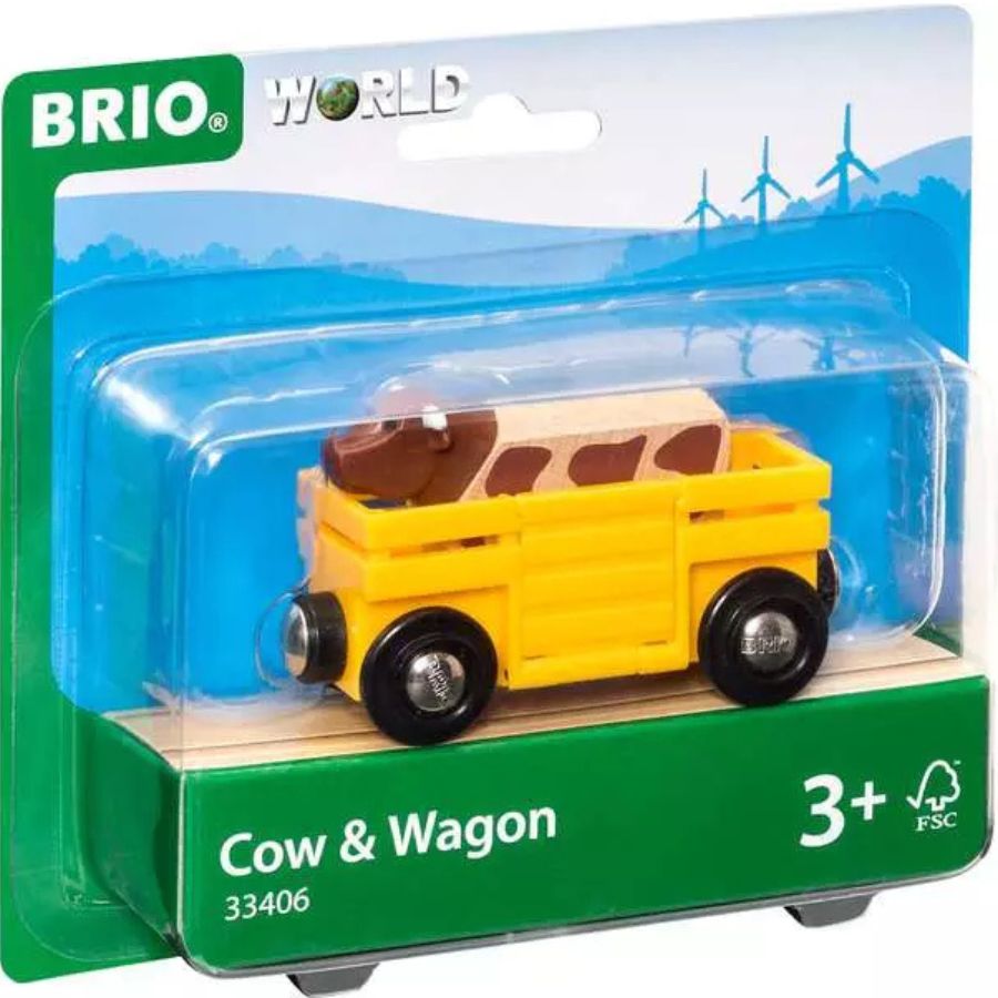 BRIO Tierwagen mit Kuh, ab 3 Jahre