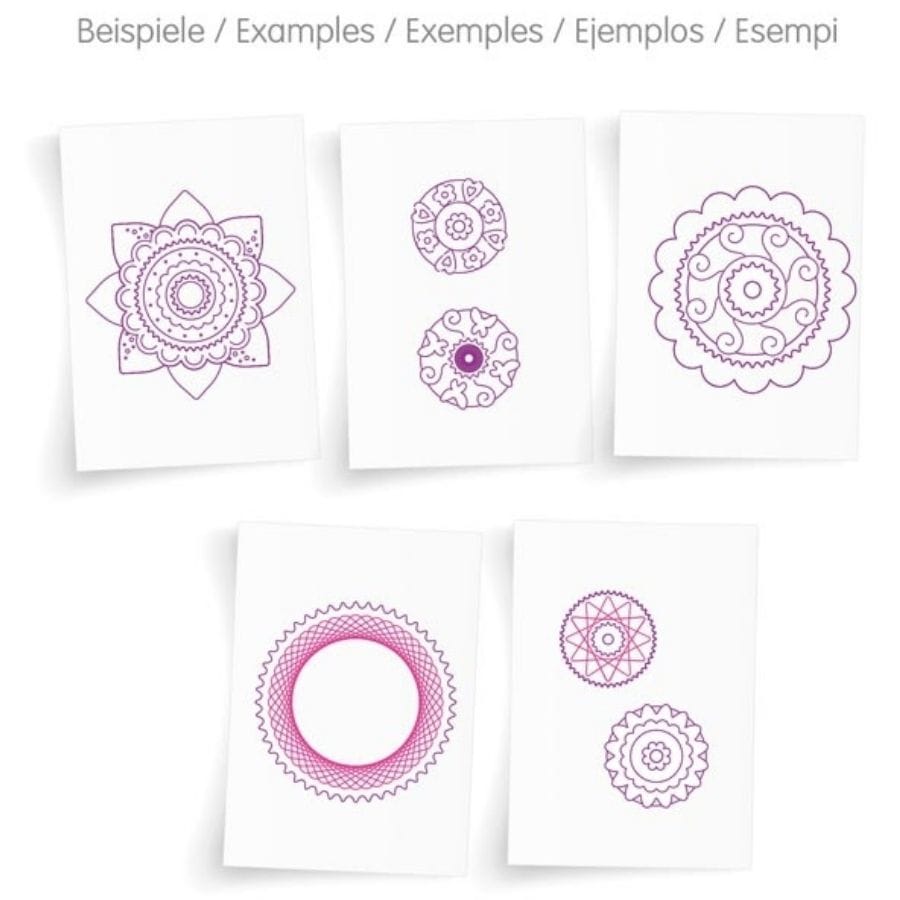 Goki Kreativspielzeug Mandala Spirograph von goki – Kreatives Zeichenspiel aus Holz ab 4 Jahren