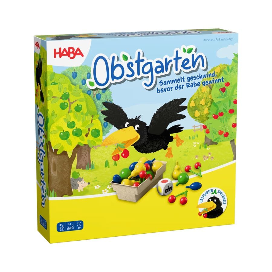 HABA Lernspielzeug HABA Obstgarten – Kooperatives Würfelspiel ab 3 Jahren