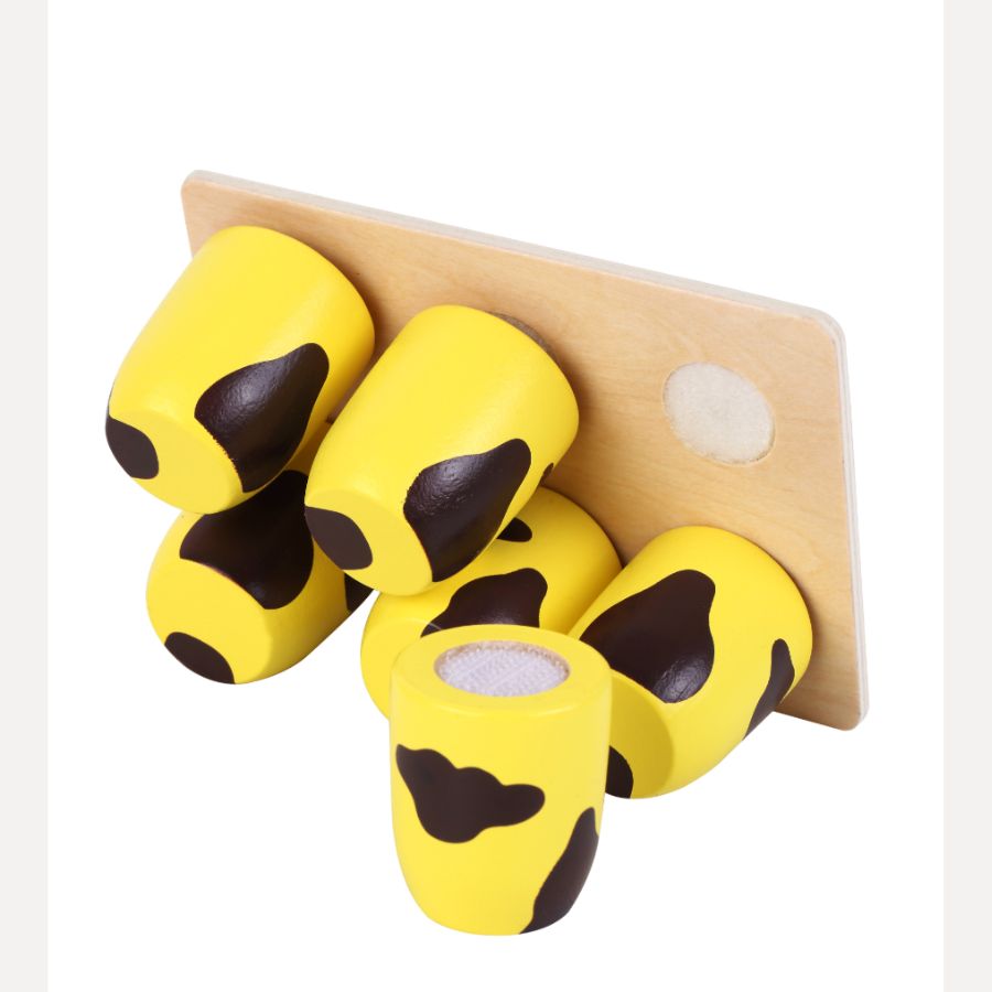 Dr. Oetker Paula Minis aus Holz – 6 Puddingbecher – Tanner Kaufladen Zubehör ab 2 Jahren