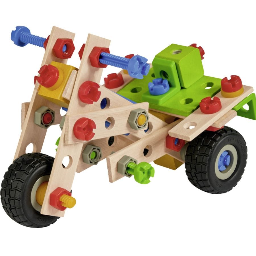 Heros Constructor Dreirad aus Buchenholz – Konstruktionsspielzeug Made in Germany