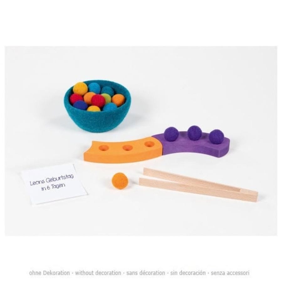 Goki Sortier-, Stapel- & Steckspielzeug goki Farbsortierspiel & Adventsspirale aus Holz – 34-teilig ab 3 Jahr