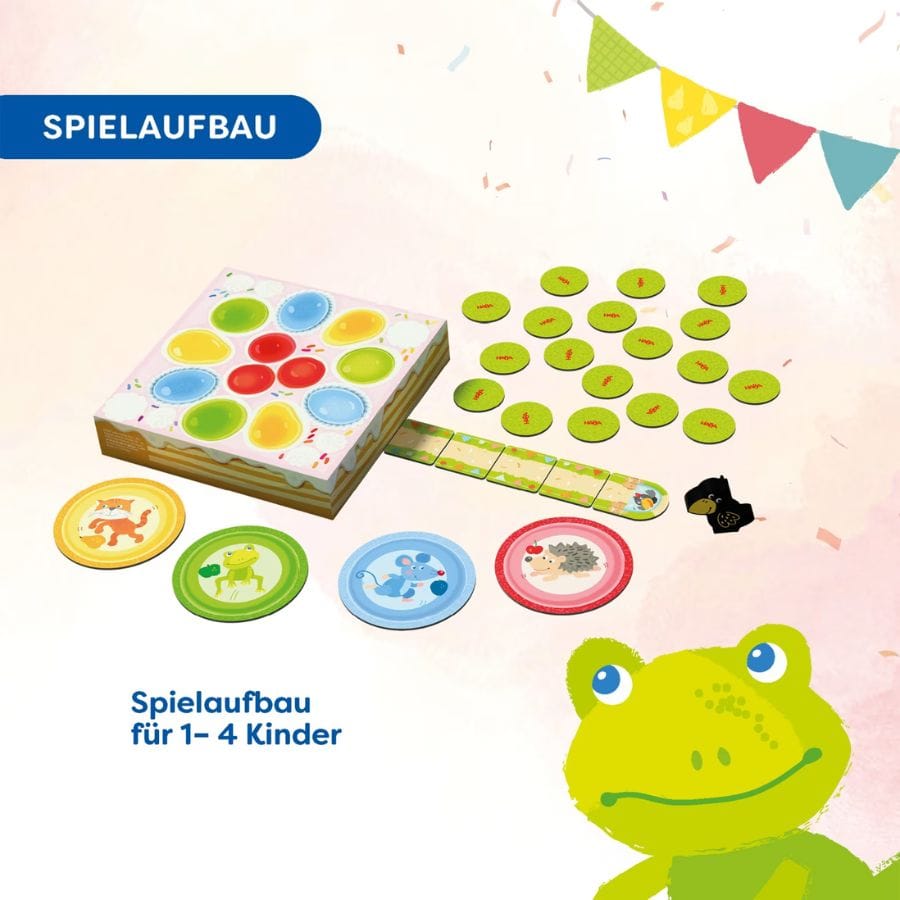 HABA Lernspielzeug HABA Meine ersten Spiele – Theos Torte – Bewegungsspiel ab 2 Jahren