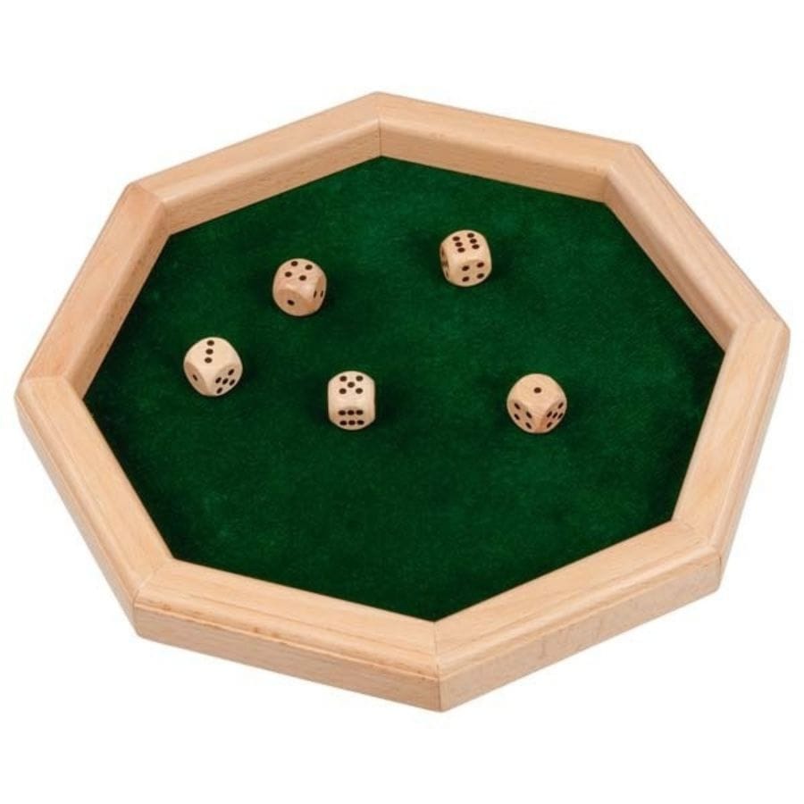 Goki Gesellschaftsspiel goki Würfelteller aus Holz, ab 6 Jahre