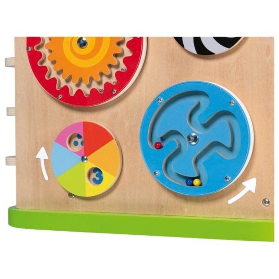 Goki Lernspielzeug Activity- und Motorikwürfel ActiveKids aus Holz – XXL Motorikspiel ab 1 Jahr