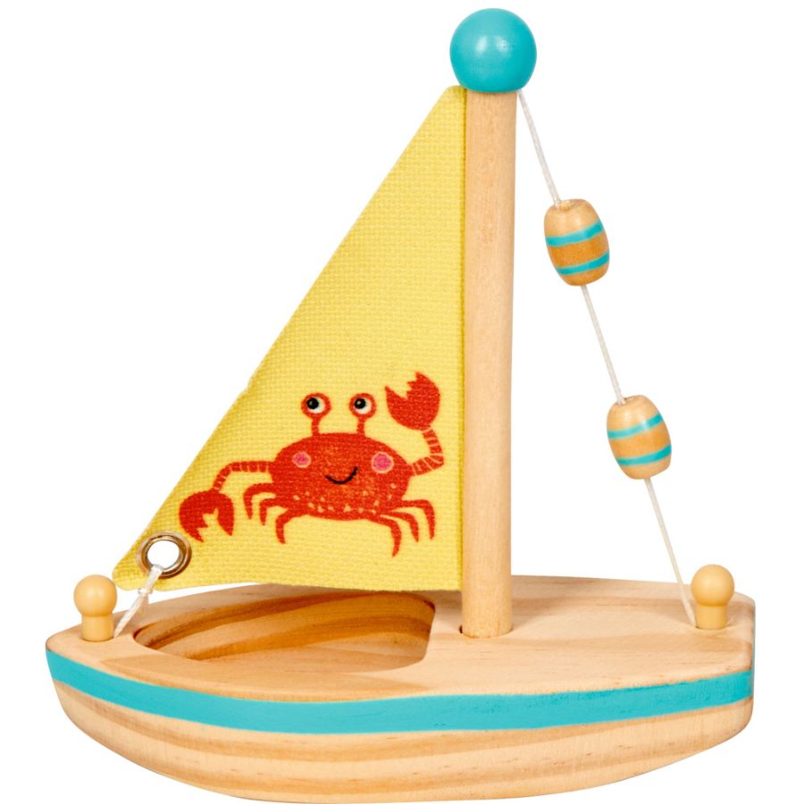 Kleines Segelboot aus Holz
