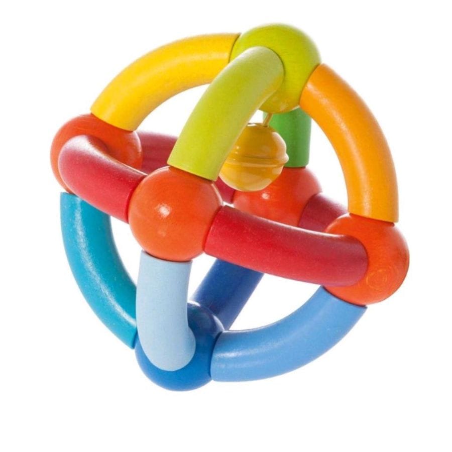 Haba Greifling HABA Greifling Klingelkugel 302947 – Baby Greifspielzeug aus Holz