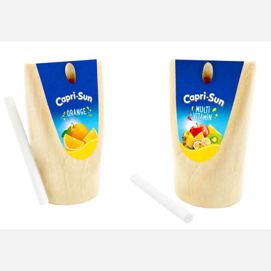 Capri-Sun aus Holz 2er-Set – Multivitamin & Orange – Kaufladen Zubehör ab 3 Jahren