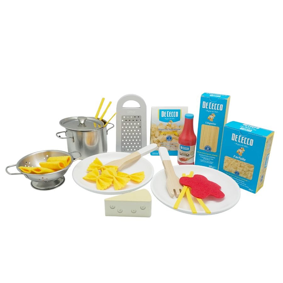 Tanner Kinderküche Tanner De Cecco Pasta-Set 16-teilig – Zubehör für Kinderküche & Kaufladen, ab 2 Jahre