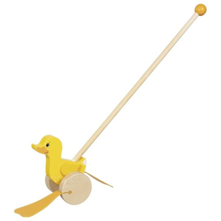 Goki Schiebetier Ente „Ellie“ – aus Holz, ab 18 Monaten