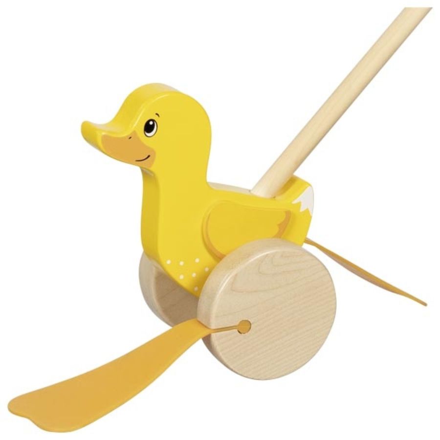 Goki Schiebetier Ente „Ellie“ – aus Holz, ab 18 Monaten