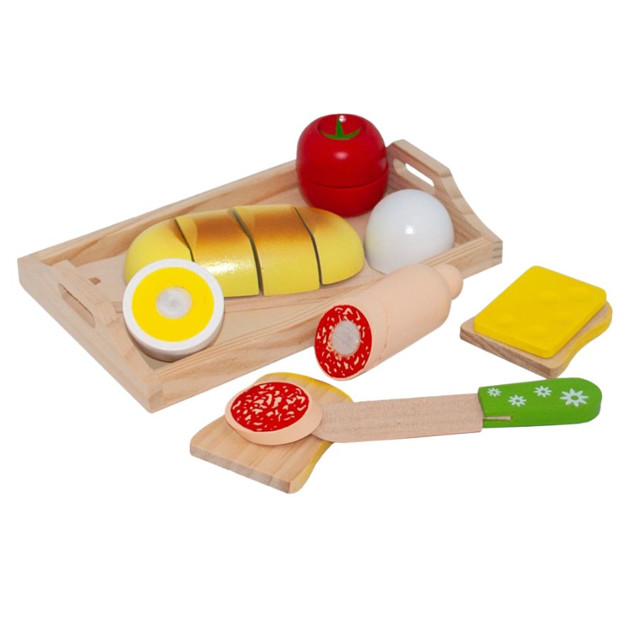 Frühstückstablett zum Schneiden