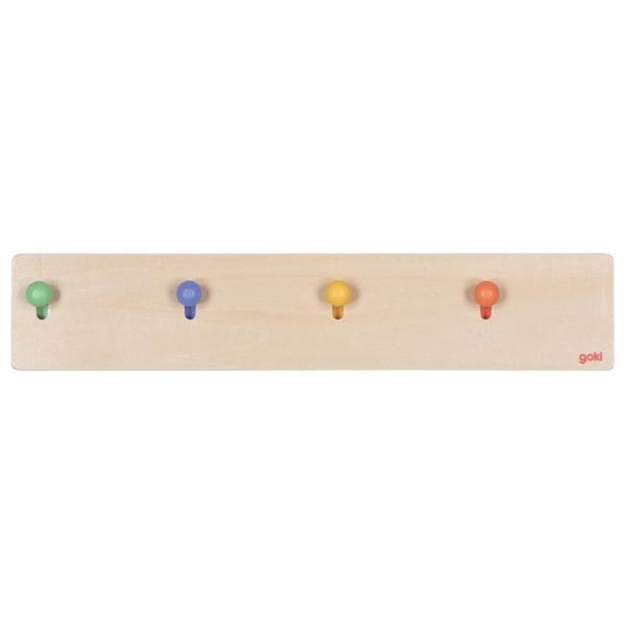 Goki Kinderzimmer Accessoires goki Garderobe Kuckulino aus Holz – Kindergarderobe mit Tierköpfen