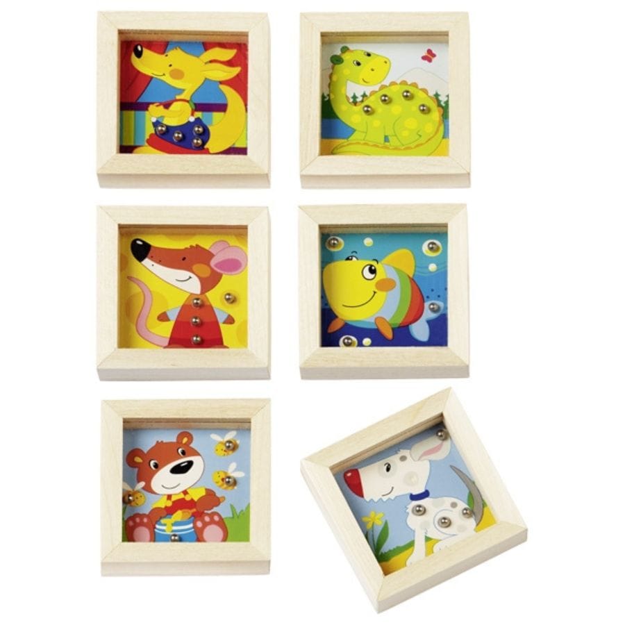 Goki Puzzles & Geduldspiele Geduldsspiel Tiere aus Holz
