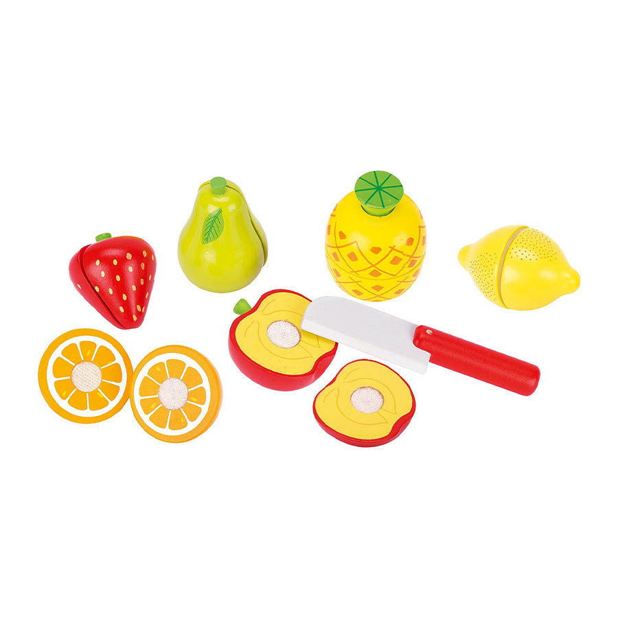 Spielzeug-Obst zum Schneiden mit Klettverbindung