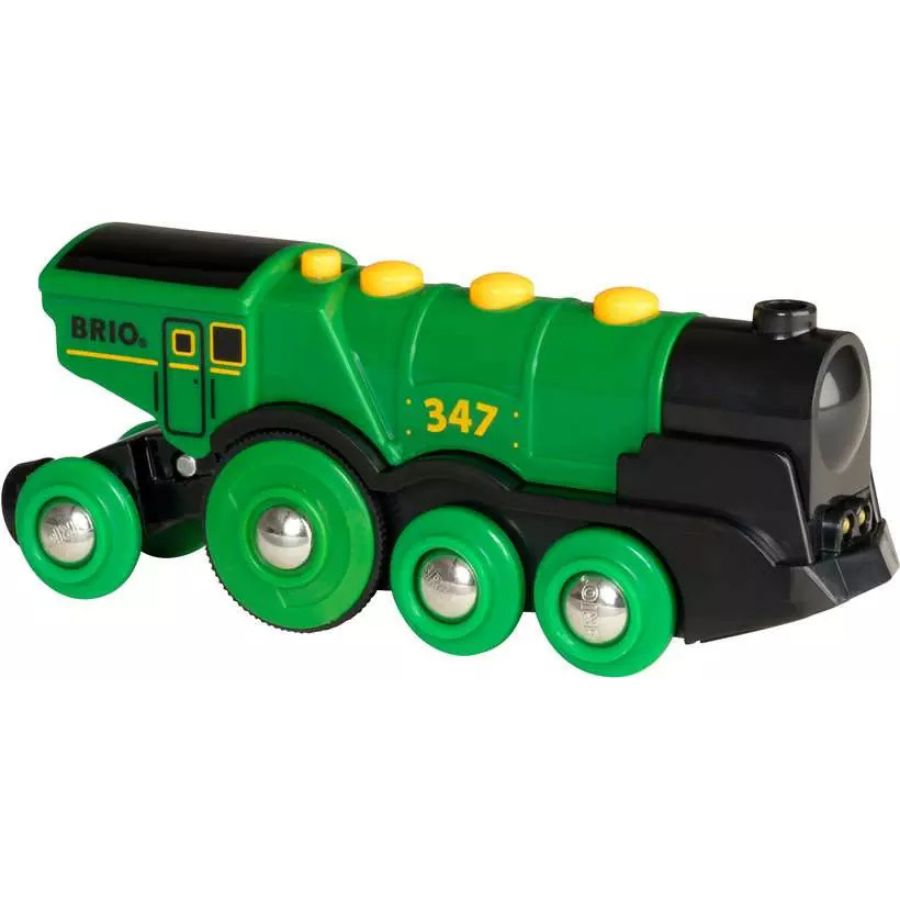 BRIO World Grüner Gustav – Batterielok mit Sound & Licht, ab 3 Jahren