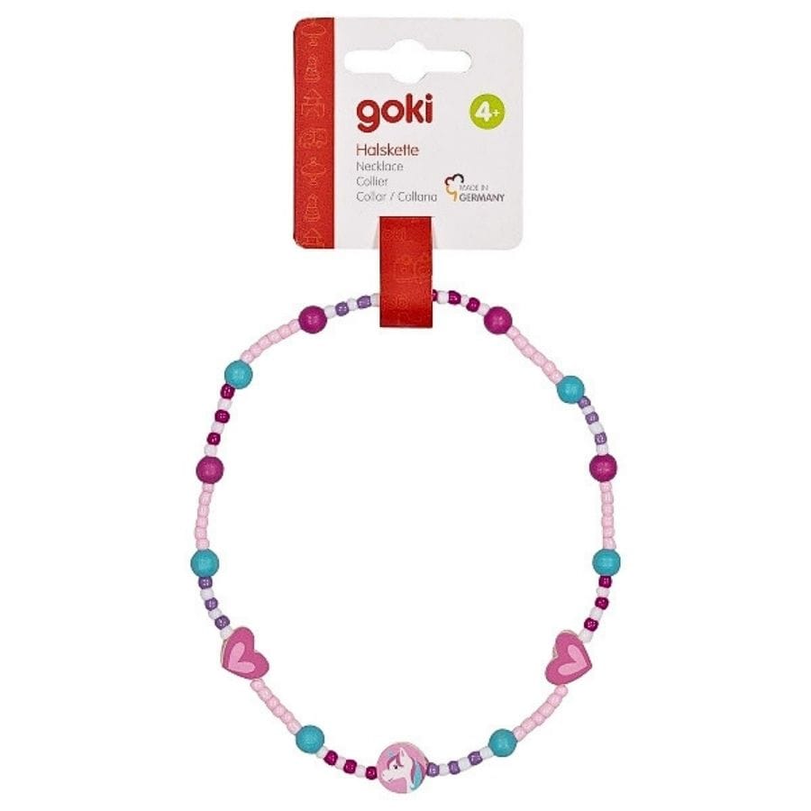 goki Halskette – Bunte Kinderkette aus Holz ab 4 Jahren
