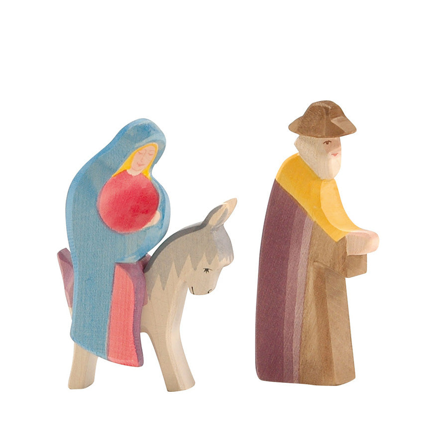 Ostheimer Holzfiguren Josef und Maria auf Herbergssuche