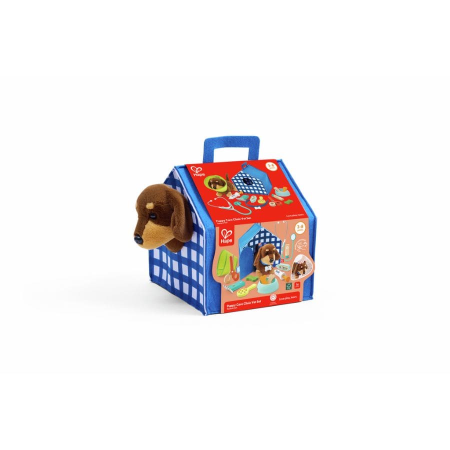 Toynamics Berufespielzeug & Rollenspiele Hape Tierarzt-Set mit interaktivem Hund – Rollenspiel für Kinder, 3 - 8 Jahre