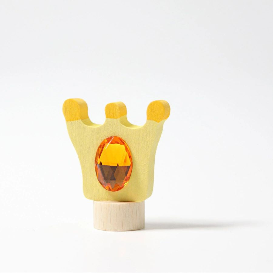 GRIMM’S Steckfigur Krone – handbemalte Dekoration für Geburtstagskranz