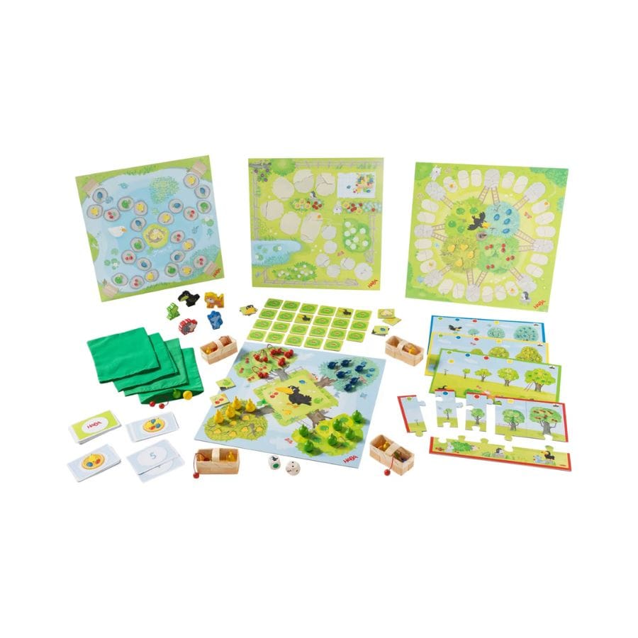 Haba Gesellschaftsspiel HABA Meine große Obstgarten-Spielesammlung – 10 Spiele für Kinder ab 3 Jahren