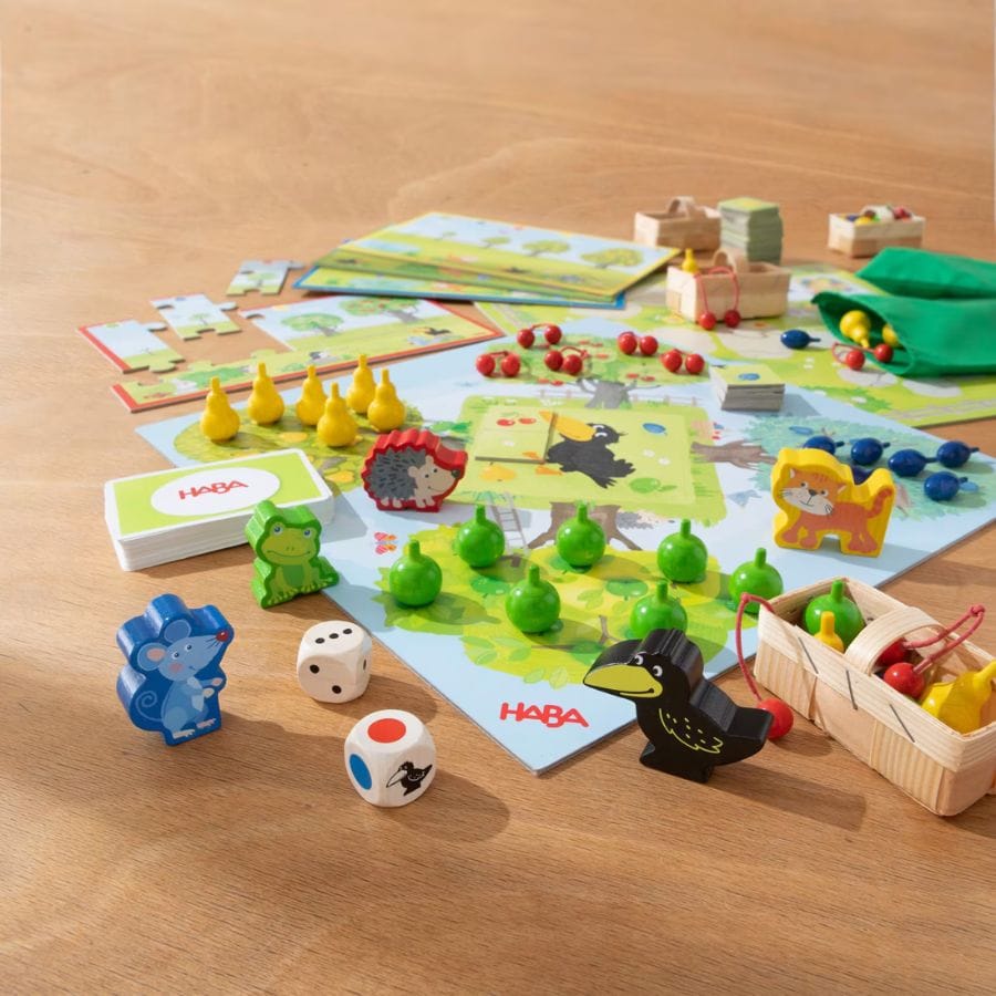 Haba Gesellschaftsspiel HABA Meine große Obstgarten-Spielesammlung – 10 Spiele für Kinder ab 3 Jahren
