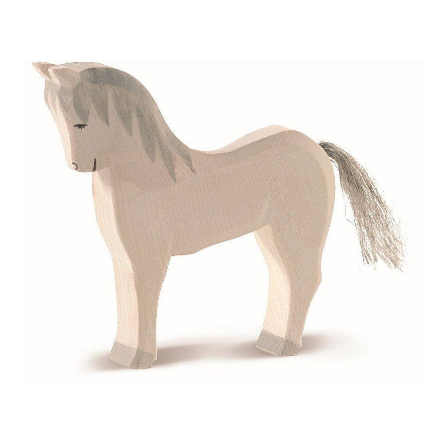 Spielzeugfigur Pferd weiß von Ostheimer 11116